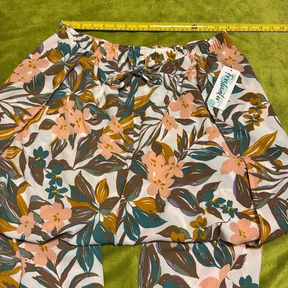 NWT WNS Fresh Water Tropical Swim Slide Slit Pants Sz Large - Picture 2 of 5